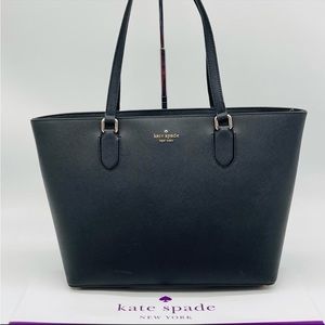 Kate Spade Dally Tote Bag Black Leather